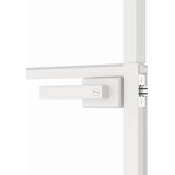 Sobna vrata bijela 93x201,5 cm kaljeno staklo i aluminij tanka | shoptok.hr