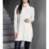 Gemre Long white soft turtleneck sweater Kali | shoptok.hr