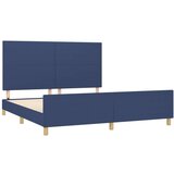  Za krevet s uzglavljem plavi 180 x 200 cm od tkanine | shoptok.hr