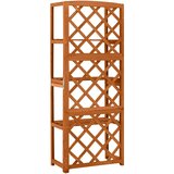 vidaXL rešetka s policama 55 x 30 x 140 cm od masivne jelovine | shoptok.hr