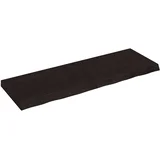 ploča tamnosmeđa 120x40x(2-6) cm tretirana hrastovina