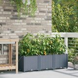  Vrtna saksija 3 pcs Svijetlo siva 120 x 40 x 37,5 cm Plastika | shoptok.hr