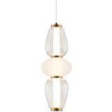  LED luster na sajli SHINY LED/17W/230V beli/zlatni | Eponuda.com