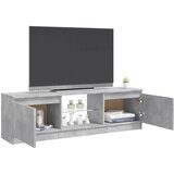 TV ormarić s LED svjetlima siva boja betona 120 x 30 x 36 cm | shoptok.hr