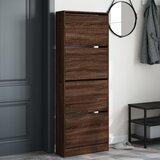 Ormarić za cipele boja hrasta 60x21x163,5 cm konstruirano drvo | shoptok.hr