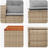  Set sofe 6 kom. Bež i svijetlo siva Poli Rattan i čelik | shoptok.hr