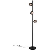 Trio Select Črna/v bronasti barvi LED stoječa svetilka (višina 150 cm) Orbit – | Shoptok.si
