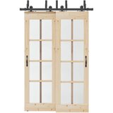 vidaXL Pribor za klizna vrata 152,5 cm čelični crni | shoptok.hr