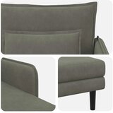  Preveliki šezlong Svjetlosiva Baršunasta tkanina - Svjetlosiva 71 cm | shoptok.hr
