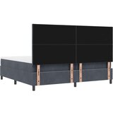 Box Spring Krevet s Madracem &amp Klupom Tamno Siva 200x200 cm Baršun | shoptok.hr