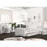 dečiji tapacirani krevet - beli - 180x80 cm 5QX4JJD
