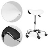 Modern Home Rotirajuca stolica u obliku sedla, kozmetilka i medicinska. podesiva, bela - | ePonuda.com
