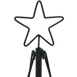 vidaXL Božićno drvo u obliku čunja s stalakom Crna 90 cm Čelik | shoptok.hr