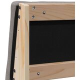 vidaXL tapecirano vzglavje taupe 120 cm masivno borovo les | Shoptok.si
