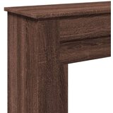 vidaXL Okvir za kamin rjavi hrast 90x30x90 cm inženirski les | Shoptok.si