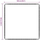  Tepih trkač Tamno siva 100 x 100 cm 100% Polipropilen | shoptok.hr