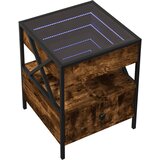  Stolić s beskonačnim LED svjetlima boja hrasta 40 x 40 x 51 cm | Eponuda.com