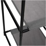 Ormarić za pohranu s 4 platnene košare sivi 63x30x71 cm čelični | shoptok.hr