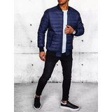 DStreet Men's Quilted Bomber Jacket dark blue | shoptok.hr