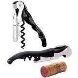 Pulltex Dvostopenjski odpirač za steklenico Kelnar z etuijemi / črn / inox, (20456240) | Shoptok.si
