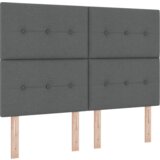 Box Spring Postelja z Matratiko - Temno Siva, 160x200 cm Tkanina, (22051036) | Shoptok.si