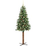 vidaXL Ožja jelka med 300 LED Zelena 180 cm PVC in trden bor | Shoptok.si