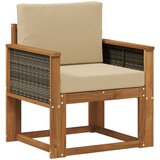  Srednja sofa za van Čvrsto drvo akacije Prirodna | shoptok.hr
