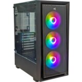  KUĆIŠTE GNC EZ COOL GAMING HC-625B BEZ NAPAJANJA, Tempered Glass, 3×120 RGB ventilator | Eponuda.ba