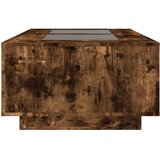  Stolić s beskonačnim LED svjetlima boja hrasta 116x69x40 cm | shoptok.hr