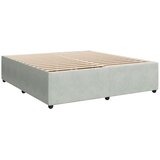  Okvir za krevet bez madraca svjetlosivi 200 x 200 cm baršunasti | shoptok.hr