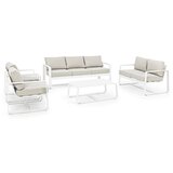 BIZZOTTO Bijela vrtna sofa aluminijska Merrigan – | shoptok.hr