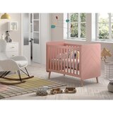 Vipack Rožnata otroška posteljica iz masivnega bora 60x120 cm BILLY – | Shoptok.si