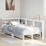  Krevet s regalom za knjige bez madraca bijeli 90x190cm borovina | shoptok.hr