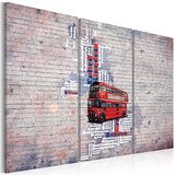  Slika - Around the Great Britain by Routemaster - triptych 120x80 | shoptok.hr