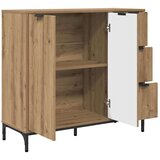 vidaXL Strani šal artisan hrast 89.5 x 33 x 82 cm Konstruiran les | Shoptok.si