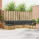  Set vanjskih sofa 8 pcs Bijela i antracit 304 x 185,5 x 73 cm | Shoptok.si
