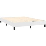  S oprugama i madracem bijeli 140x190 cm od umjetne kože | shoptok.hr