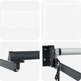 vidaXL Avtomatska retraktibilna tenda Bela 300x250 cm, Zamenjava tenda za okvir 3x2.5 m Bela | Shoptok.si