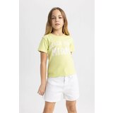 Defacto Girl Slim Fit Crew Neck Ribbed Camisole T-Shirt Cene