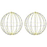  2 pcs Topla bijela 59,5 x 59,5 x 63 cm Metal | shoptok.hr