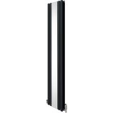 Monster radiator z ovalnim ogledalom in ventili - 1800 mm x 380 mm - antracitno siva, (21569795) Cene