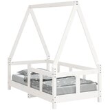  Okvir za dječji krevet bijeli 70 x 140 cm od masivne borovine | shoptok.hr