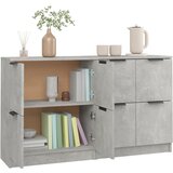  Komoda 2 kom siva boja betona 60x30x70 cm od konstruiranog drva | shoptok.hr
