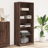  The Living Store Garderobna omara rjavi hrast 80x50x200 cm inženirski les - Garderobna Omara, (21497259) | Shoptok.si