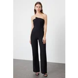 Trendyol Black Collar Detailed Woven Jumpsuit