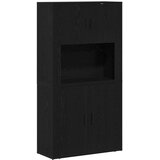  Highboard Crni hrast 80 x 33 x 150 cm Konstruirano drvo | shoptok.hr