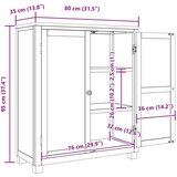  Cabinet s pohranom s vratima Smeđa Konstruirano drvo | shoptok.hr