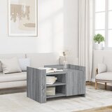vidaXL Klubska mizica siva sonoma 80x50x50 cm inženirski les | Shoptok.si