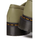 Dr. Martens Kožne mokasinke Adrian za žene, boja: zelena, ravni potplat, DM31703357 | shoptok.hr