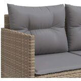  5-dijelni vrtni set sofa s jastucima bež od poliratana | shoptok.hr